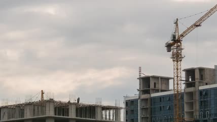 建筑工地延时实拍