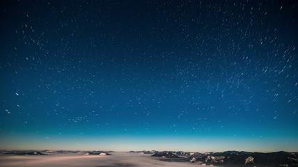 星空蓝天时光流逝视频
