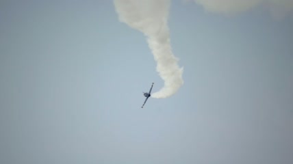 在空中特技表演实拍