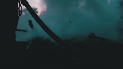 用水灭火特写实拍