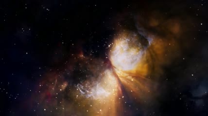 充满星云的宇宙中美丽的风景