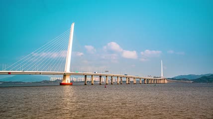 8k延时广东深圳湾大桥