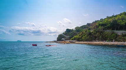 8k延时深圳大梅沙海湾
