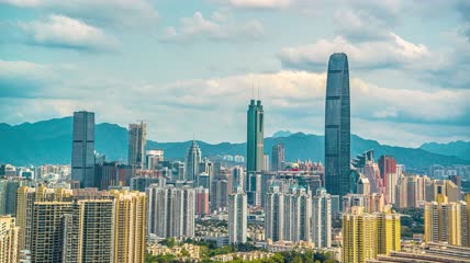 8k延时广东深圳地王大厦京基一百建筑