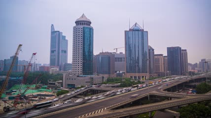 8k延时北京立交桥素材