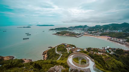 8k延时浙江温岭对戒观景台