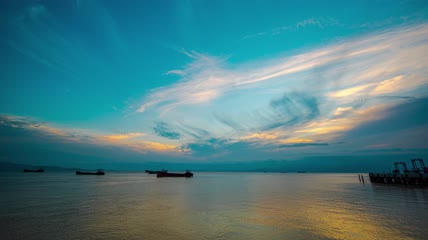 8k延时浙江玉环大麦屿码头