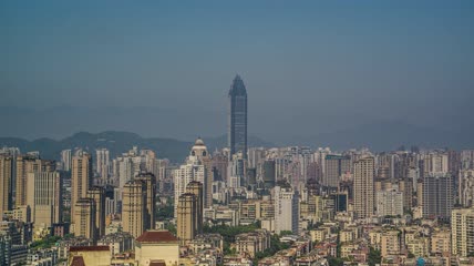 8k延时温州世贸中心大厦