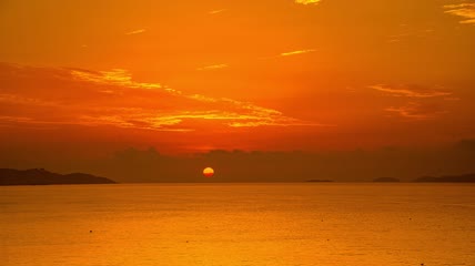 8k延时浙江沿海坎门海湾日出