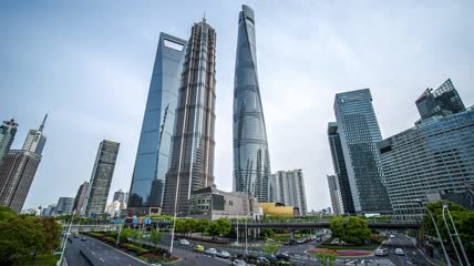 延时8k陆家嘴金融大厦建筑