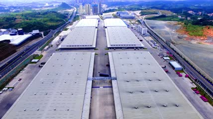 4K京东物流仓库航拍