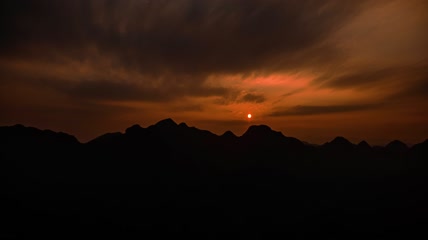 4k夕阳延时实拍