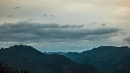 4K延时乌云密布素材
