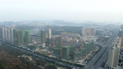 4k航拍城市建筑