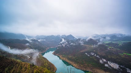 8k鸭池河大好河山延时