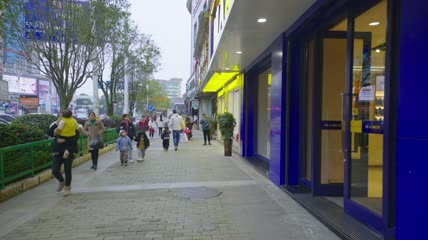 实拍赶集逛街