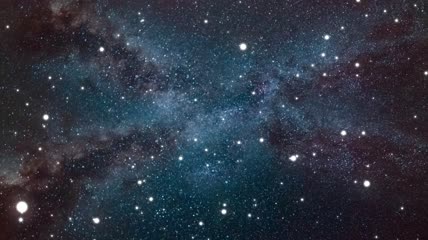 3d空间中运动的恒星和星系视频