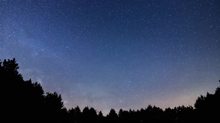 4k美丽的夜空视频