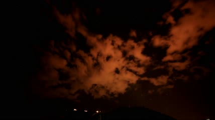 白天到黑夜的天空延时视频