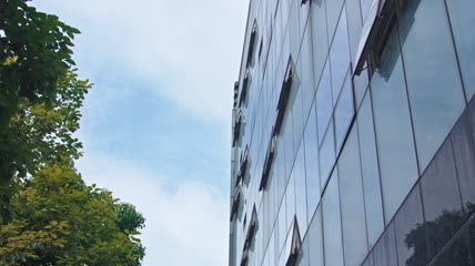 4k实拍商业大楼CBD建筑外墙空镜头素材