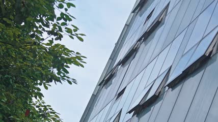 4k实拍商业大楼CBD建筑外墙素材