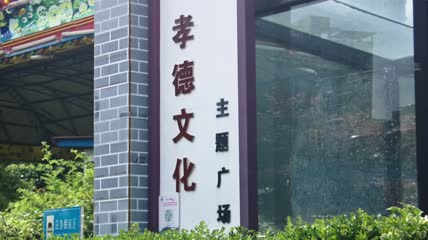 4k实拍文化广场老年活动