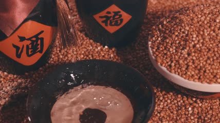 4k实拍白酒液体