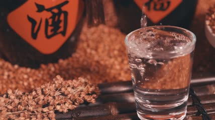 4k实拍白酒工艺液体素材