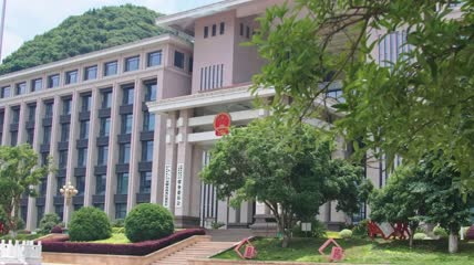 4k实拍国徽人民政府