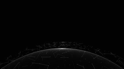 plexus制作地球星链AE模板
