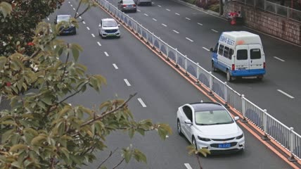 4k实拍升格城市交通公交