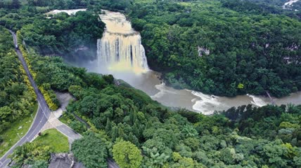 4k贵州5A级国家景区黄果树大瀑布航拍