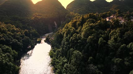 贵州5A级景区龙宫龙潭4k航拍