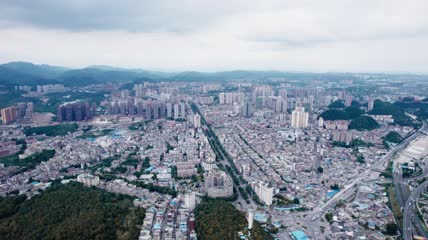 贵州清镇城区4k航拍