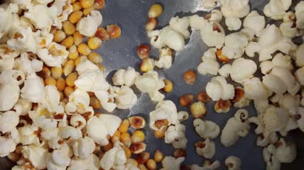 制作爆米花特写实拍