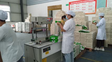粮食现代化加工粮食加工生产线实拍4K视频