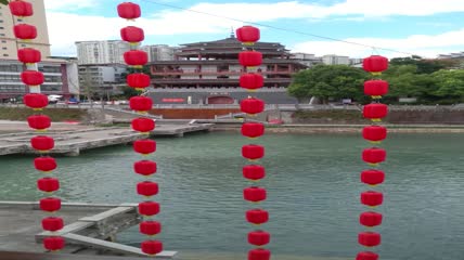 红灯笼装饰4K实拍视频（4）