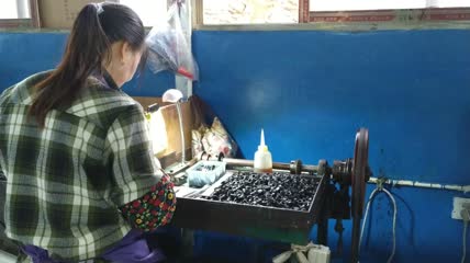 伞厂务工就业制作加工4K实拍视频(11)