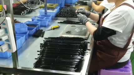 伞厂务工就业制作加工4K实拍视频(6)