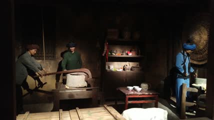 传统手工豆腐合渣作坊4K实拍视频(13)
