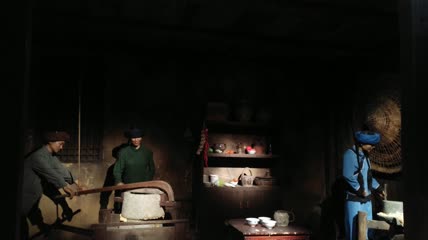 传统手工豆腐合渣作坊4K实拍视频(14)