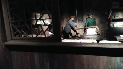 传统手工豆腐合渣作坊4K实拍视频(4)