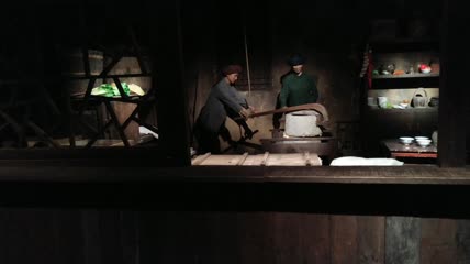 传统手工豆腐合渣作坊4K实拍视频(5)
