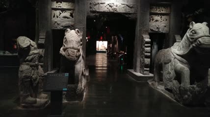 古代牌坊石刻雕刻4K实拍视频(2)