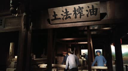 古法榨油4K实拍视频(11)