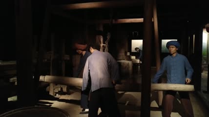 古法榨油4K实拍视频(7)