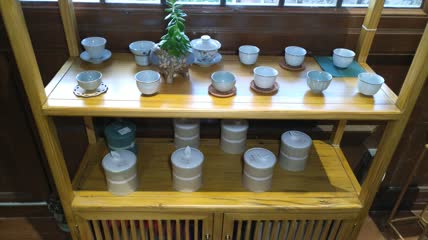 茶室喝茶茶室设计4K实拍视频（6）