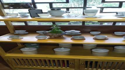 茶室喝茶茶室设计4K实拍视频（8）