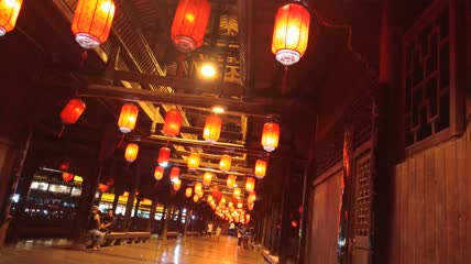 湖北省恩施州宣恩县侗族美丽风雨桥夜色夜景(4)