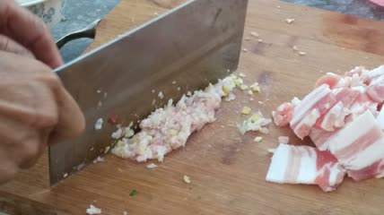 切肉切新鲜猪肉 (11)